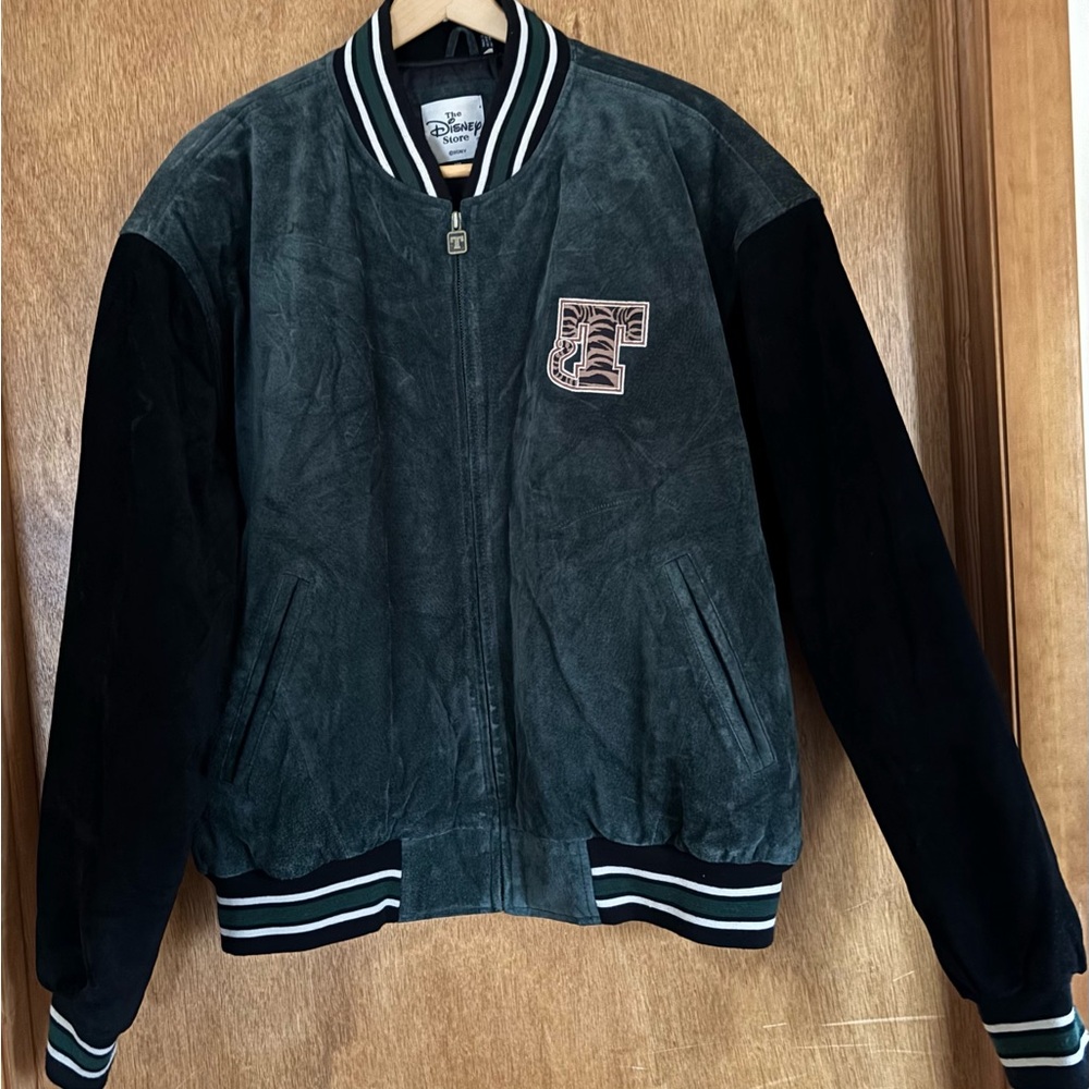 Vintage Disney Tigger One & Only Suede Leather Varsity Jacket Mens XL Y2K 90s